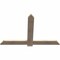 Ekena Millwork Eugene Smooth Timber Gable Bracket, Douglas Fir, 60"W x 40"H x 1 1/2"D x 5 1/2"F, 16/12 Pitch GBW060X40X0206EUG00SDF - alternate 4